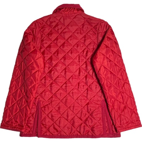 ▲訳あり商品▲ MADE IN ENGLAND製 LAVENHAM キルティングジャケット レッド 36/48サイズ