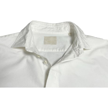 MADE IN ITALY製 Capri 長袖オックスフォードシャツ ホワイト Lサイズ