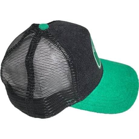 NEW ERA California State Route 1 パイル地スナップバックメッシュキャップ ブラック×グリーン Fサイズ