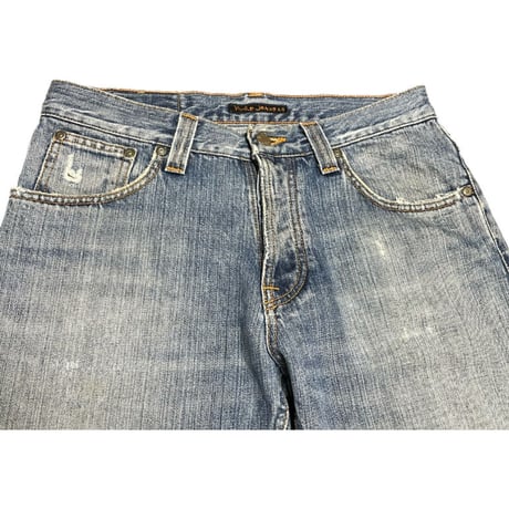▲訳あり商品▲ MADE IN ITALY製 Nudie Jeans デニムパンツ ライトインディゴ W31/L32サイズ