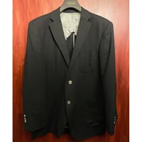 ▲訳あり商品▲ MADE IN JAPAN製 VISARUNO Loro Piana ZELANDER DREAM 生地使用 ウールテーラードジャケット ブラック Lサイズ