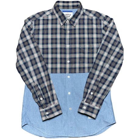 MADE IN JAPAN製 MISTERGENTLEMAN ツートンチェックシャツ Mサイズ