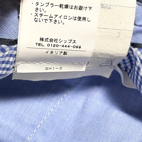 【SHIPS 取り扱い】 MADE IN ITALY製 SHIPS exclusively made by Equipage コットンウールスラックス ネイビー 44サイズ