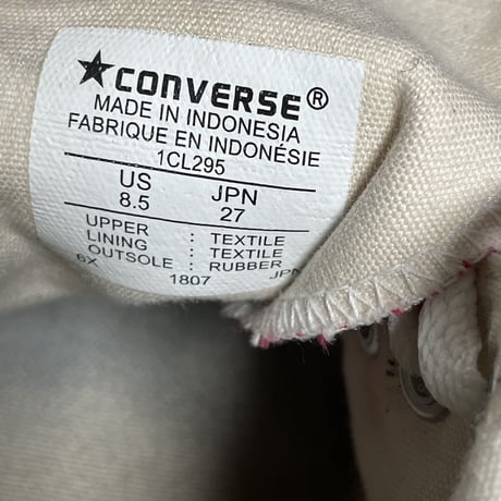 CONVERSE ALL STAR × AURALEE × BEAUTY＆YOUTH トリプルネームコラボレーションハイカットスニーカー ピンク US8.5/27cmサイズ