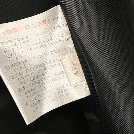 MADE IN ITALY製 Lanificio Del Casentino 生地使用 MADE IN JAPAN製 V.Ajello ブロックチェック柄カシミヤテーラードジャケット グレー Sサイズ