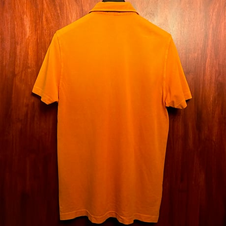 【BEAMS F 取り扱い】 MADE IN ITALY製 Drumohr 半袖鹿の子ポロシャツ オレンジ Mサイズ