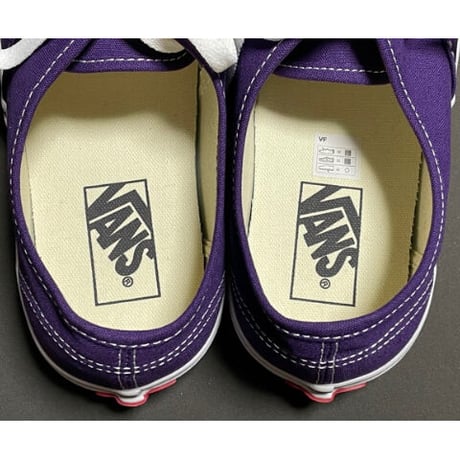 【ナノユニバース取り扱い】箱付き VANS AUTHENTIC スニーカー パープルインディゴ US8/26cm
