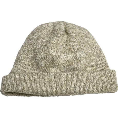 MADE IN USA製 UNKNOWN ウールニット帽 ベージュ