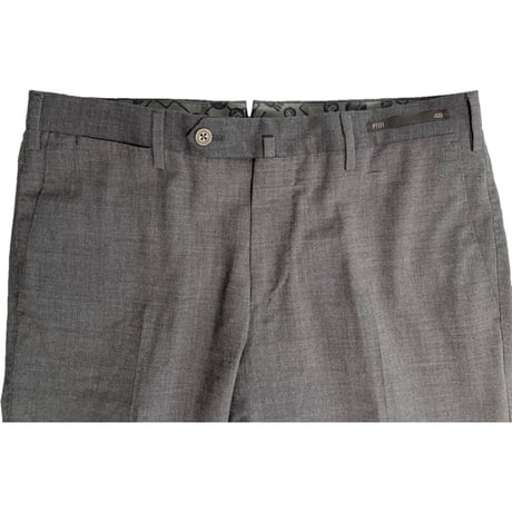 MADE IN ROMANIA製 PT01 TRAVELLER SUPER SLIM FIT ストレッチウールスラックス チャコールグレー 48サイズ