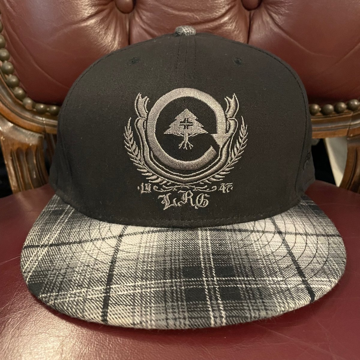 NEW ERA × LRG 59FIFTY ベースボールキャップ ブラック×グレー 7