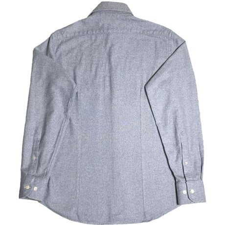 MADE IN ITALY製 PRANDI 長袖コットンシャツ ネイビー Sサイズ