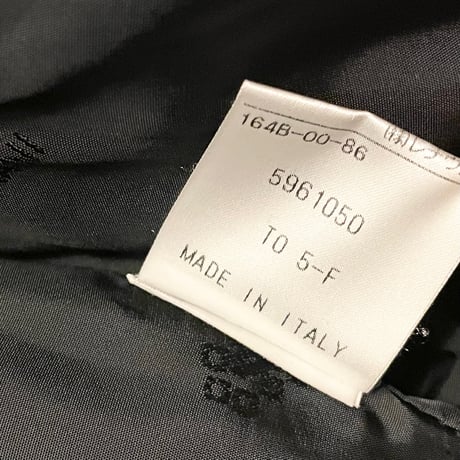 MADE IN ITALY製 GERANI コーデュロイテーラードジャケット ブラック 48サイズ