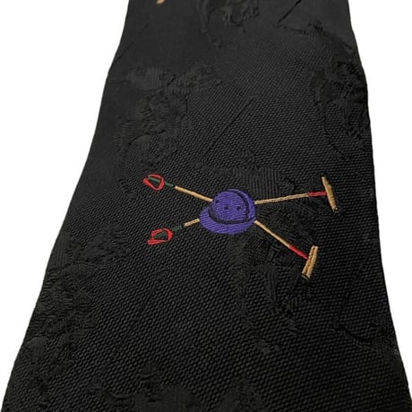 Ralph Lauren 90s ハンドメイドシルクネクタイ ブラック