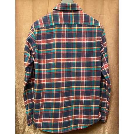 MADE IN JAPAN製 SHIPS GENERAL SUPPLY 長袖チェック柄ボタンダウンフランネルシャツ マルチカラー Mサイズ