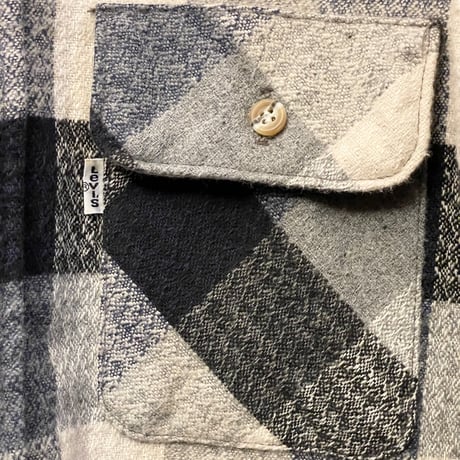 MADE IN USA製 90s LEVI'S Alaska 長袖ブロックチェック柄フランネルシャツ マルチカラー Lサイズ