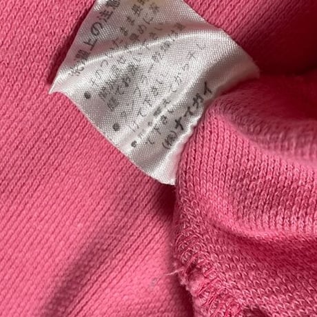 90s ナイガイ製 Polo by Ralph Lauren 半袖鹿の子ポロシャツ ピンク Mサイズ