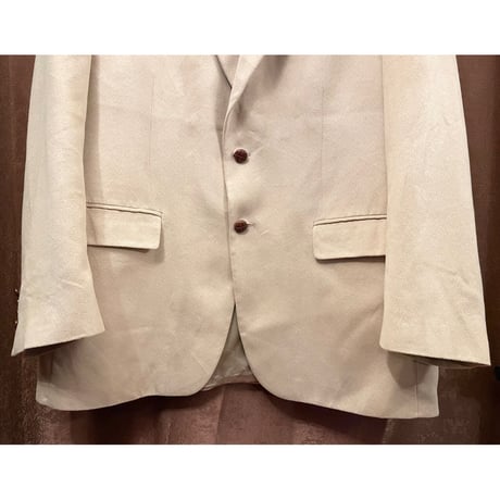 MADE IN CANADA製 RALPH LAUREN made expressly for Dillard's スウェードレザー調テーラードジャケット アイボリー 44Rサイズ