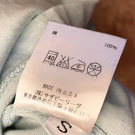 MADE IN USA製 R.H. Vintage プリントTシャツ サックスブルー Sサイズ