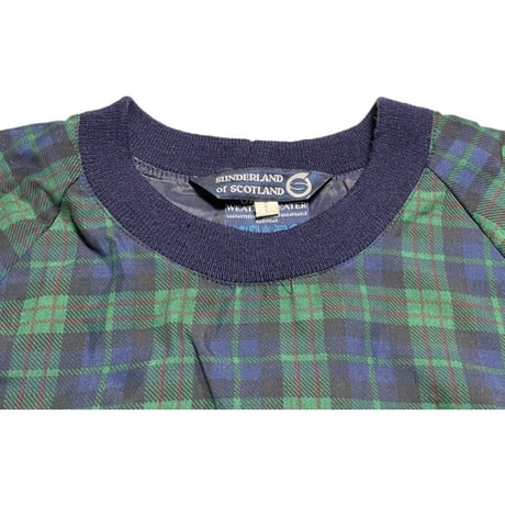 MADE IN SCOTLAND製 SUNDERLAND of SCOTLAND チェックナイロントレーナー マルチカラー Sサイズ