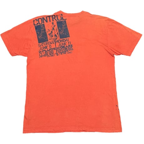 MADE IN USA製 Salvage プリントTシャツ オレンジ Mサイズ
