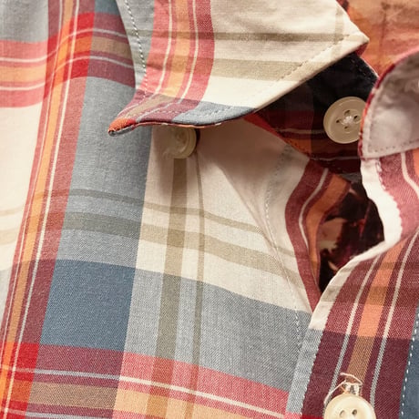 レア品 MADE IN PORTUGAL製 Barbour Steve McQueen Collection 長袖チェックシャツ マルチカラー Mサイズ