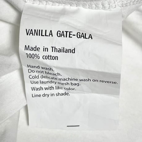 VANILLA GATE-GALA 恐竜プリントTシャツ ホワイト Mサイズ