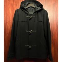 MADE IN JAPAN製 STUDIOUS ウールナイロン ショートダッフルコート ネイビー