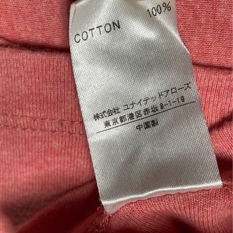 BEAUTY & YOUTH UNITED ARROWS PRE-SHRUNK Vネック半袖Tシャツ ピンク Lサイズ