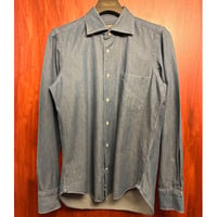 MADE IN ITALY製 Care label 長袖デニムシャツ インディゴ Mサイズ