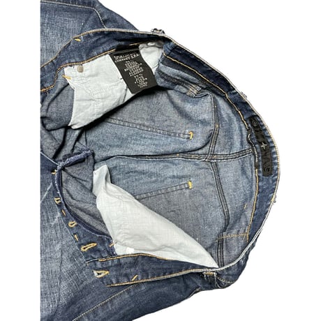 MADE IN ITALY製 STONE ISLAND コットンリネンデニムパンツ インディゴ W30サイズ