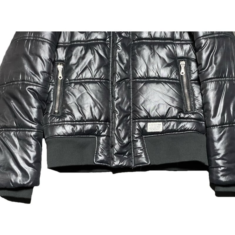 G-STAR RAW ライダース型ダウンジャケット ブラック Sサイズ G-STAR RAW ライダース型ダウンジャケット ブラック Sサイズ