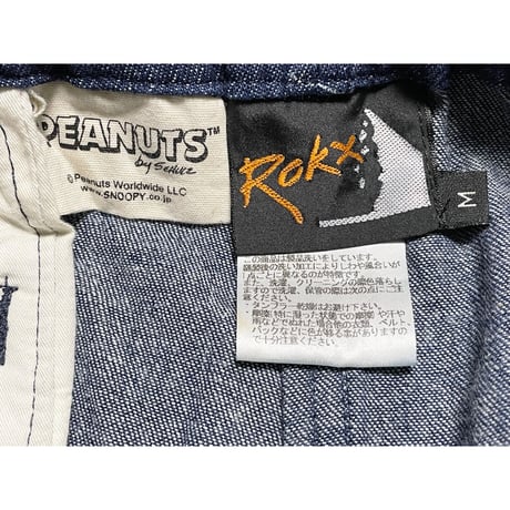 ROKX × SNOOPY コラボレーションクライミングハーフパンツ インディゴ Mサイズ