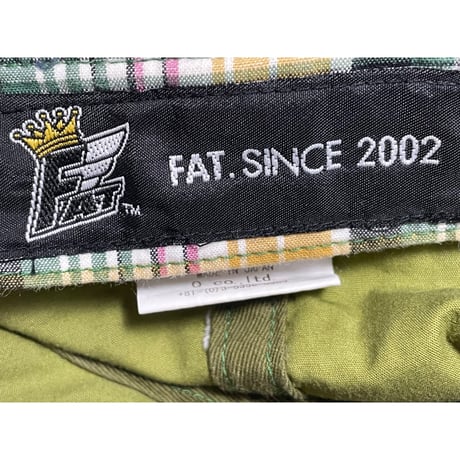 MADE IN JAPAN製 FAT チェック柄キャップ マルチカラー Fサイズ