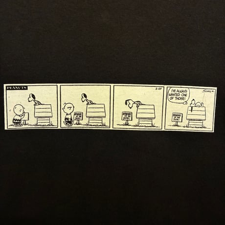 MADE IN MEXICO製 HUF HARAJUKU × PEANUTS SNOOPY コラボレーションモデル 長袖プリントTシャツ ブラック Sサイズ
