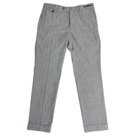 MADE IN ROMANIA製 PT01 Victor EVO FIT ペイズリー柄コットンストレッチスラックス スモークブルー 46サイズ