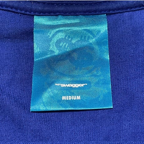 SWAGGER GREATEST ON EARTH プリント半袖Tシャツ ブルー Mサイズ