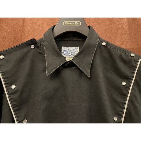 MADE IN USA製 Rockmount Ranch Wear コックコート型長袖ウエスタンシャツ ブラック 16 1/2-35サイズ