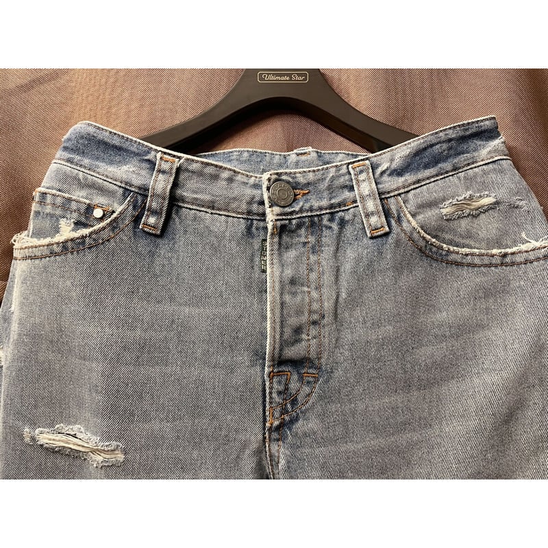 MADE IN ITALY製 DSQUARED2 ダメージ加工デニムパンツ ライト 
