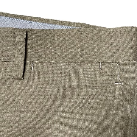 MADE IN ITALY製 REDA ICESENSE生地使用 UNIVERSAL LANGUAGE ウールスラックス ブラウン Lサイズ
