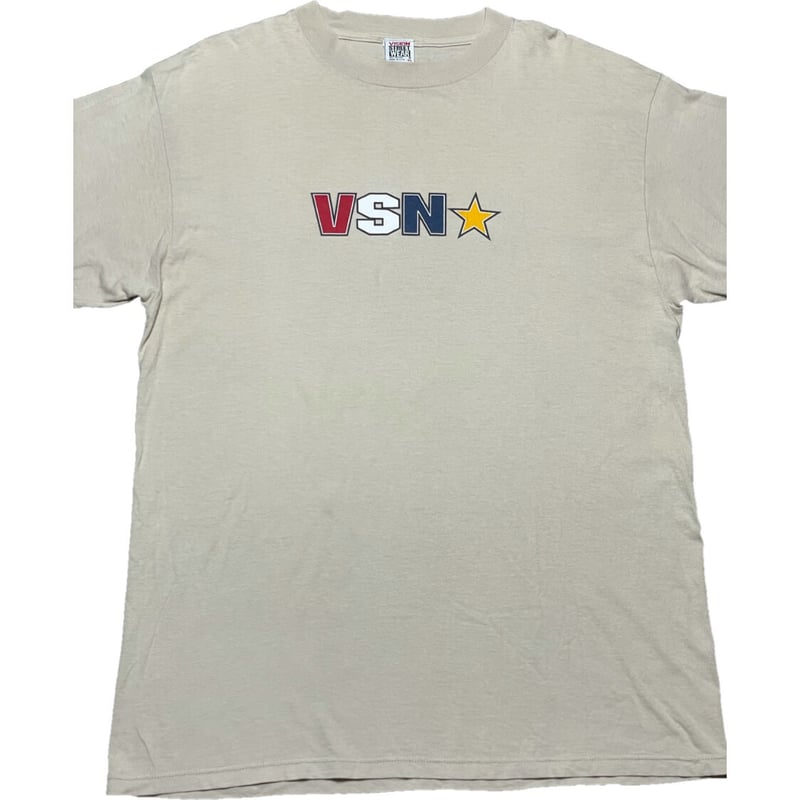 MADE IN USA製 VISION STREET WEAR 半袖Tシャツ ベージュ XLサ...