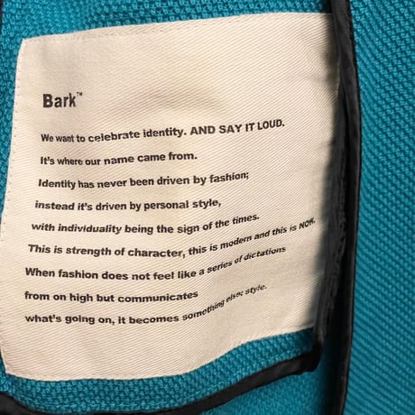 【UNITED ARROWS 取り扱い】 MADE IN ITALY製 BARK コットンニットテーラードジャケット ターコイズブルー Sサイズ