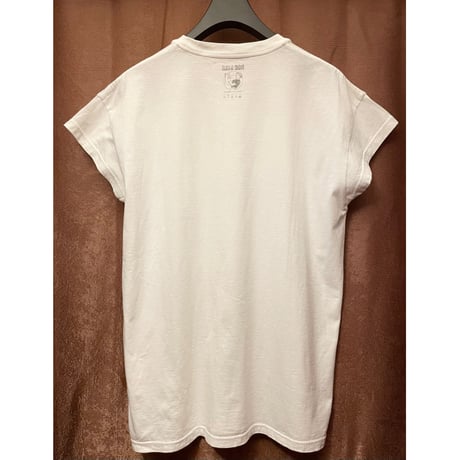 MADE IN JAPAN製 ROCSTAR 無地ショートスリーブTシャツ ホワイト Lサイズ