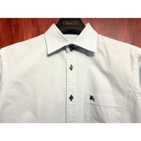 BURBERRY BLACK LABEL 長袖シャツ サックスブルー 38サイズ