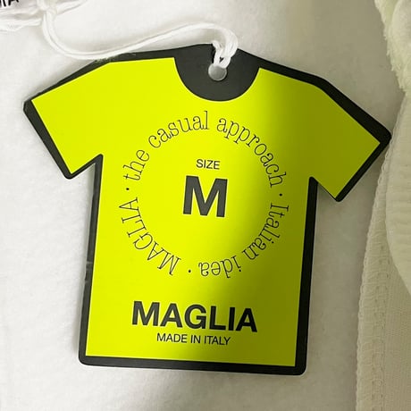 ★新品★ MADE IN ITALY製 MAGLIA 2025年AWモデル P-2800 ロゴプリント 裏起毛 スムーススウェットパンツ オフホワイト M～XLサイズ ユニセックス