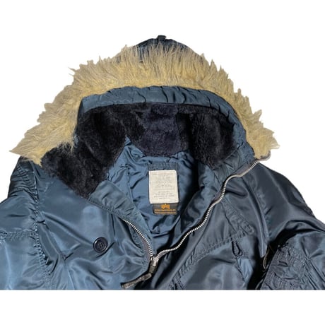 MADE IN USA製 ALPHA INDUSTRIES N3-Bジャケット ネイビー Lサイズ