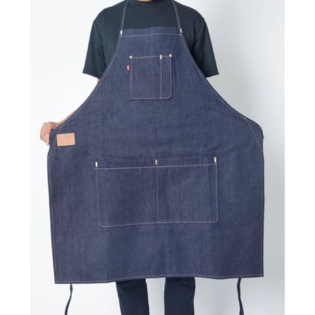 ★新品★ LEVI'S 首かけノンウォッシュデニムエプロン インディゴ Fサイズ