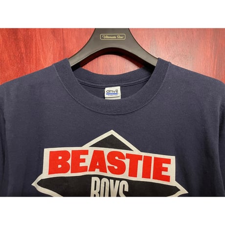 BEASTIE BOYS 「LICENSED TO ILL TOUR 1987」 プリント入り バンドTシャツ anvilボディ ネイビー Sサイズ