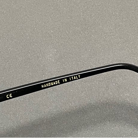 展示品渡し ★新品★ MADE IN ITALY製 SARAGHINA ARIA 480-BL HANDMADEサングラス ブラック ブラックレンズ