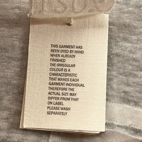 ☆タグ付き新古品☆ MADE IN ITALY製 120% lino ポケット付き半袖リネンTシャツ パールグレー Mサイズ