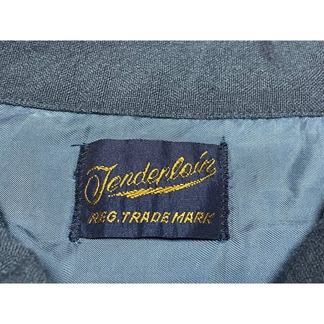 MADE IN JAPAN製 TENDERLOIN 長袖ウールシャツ ネイビー Sサイズ
